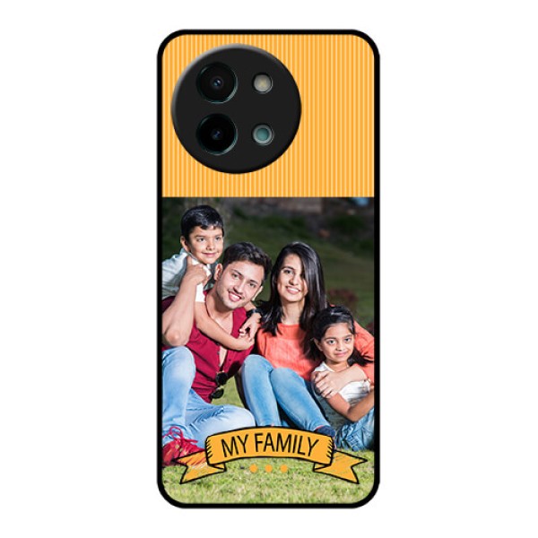 Vivo Y58 5G Custom Glass Phone CaseMy Family Design