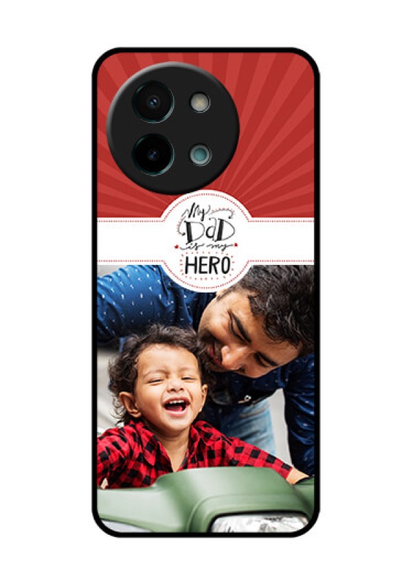 Vivo Y58 5G Custom Glass Phone CaseMy Dad Hero Design