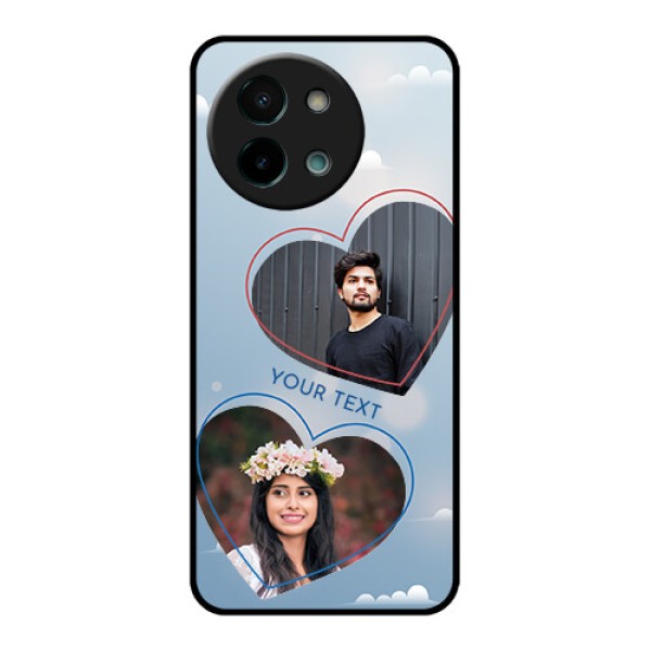 Vivo Y58 5G Custom Glass Phone CaseBlue Color Couple Design