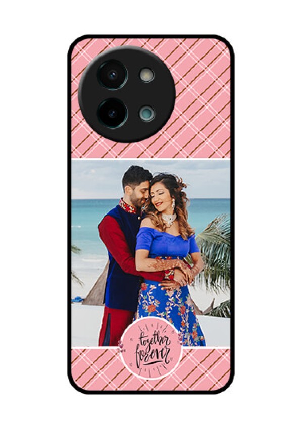 Vivo Y58 5G Custom Glass Phone CaseTogether Forever Design