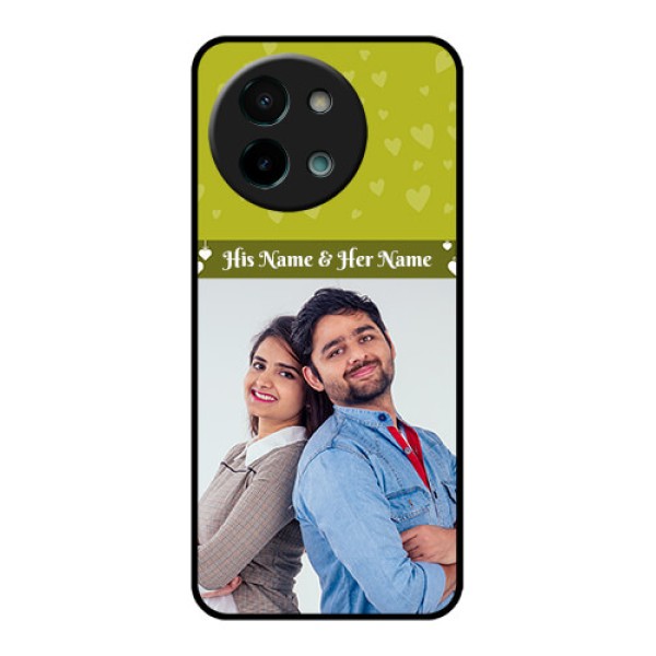 Vivo Y58 5G Custom Glass Phone CaseYou and Me Heart Design Vivo Y58 5G Custom Glass Phone CaseYou and Me Heart Design
