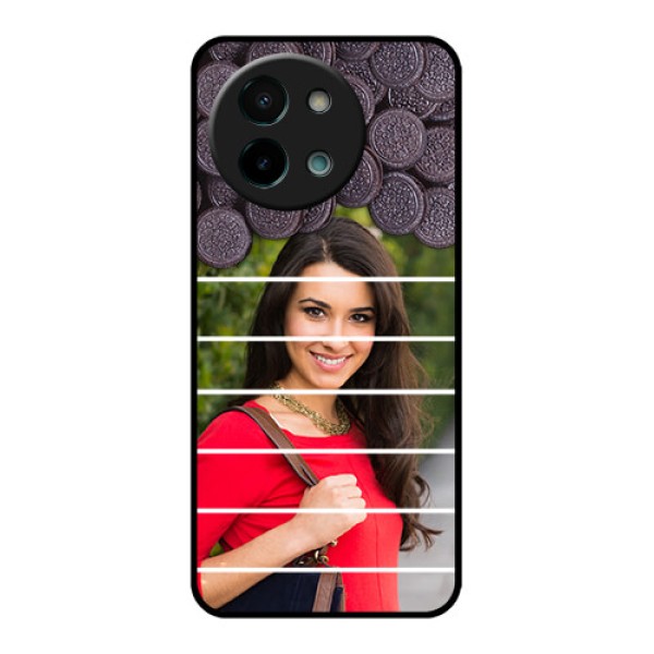 Vivo Y58 5G Custom Glass Phone CaseWith Oreo Biscuit Design