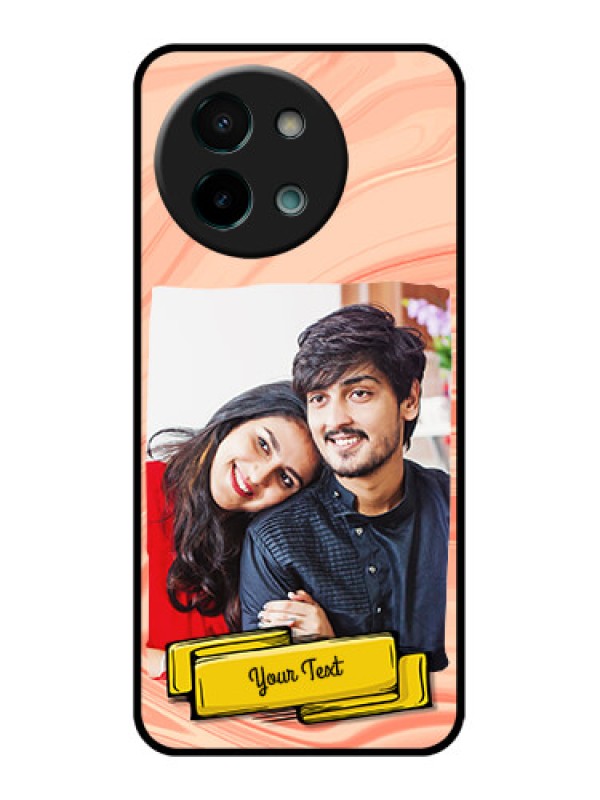 Custom Vivo Y58 5G Custom Glass Phone CaseMarble Texture Design