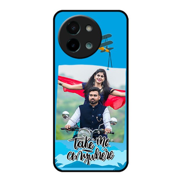Vivo Y58 5G Custom Glass Phone CaseTraveller Design