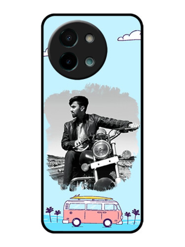 Custom Vivo Y58 5G Custom Glass Phone CaseTravel and Adventure Design