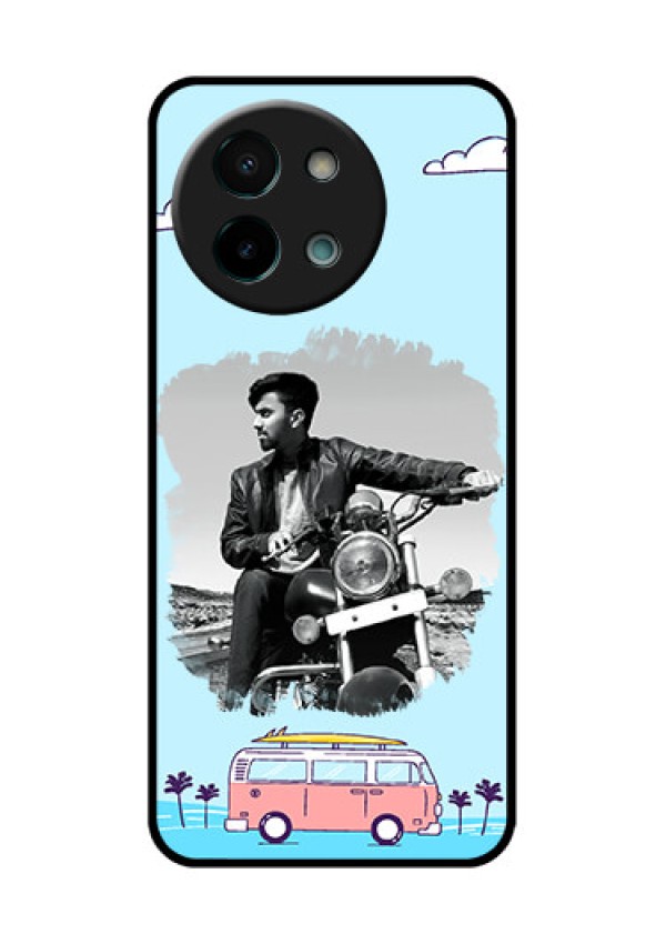 Vivo Y58 5G Custom Glass Phone CaseTravel and Adventure Design