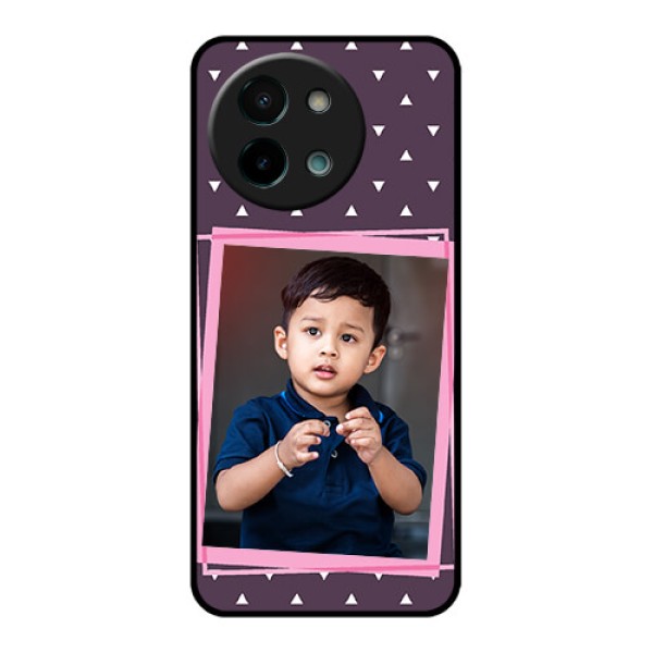 Vivo Y58 5G Custom Glass Phone CaseTriangle Pattern Dotted Design Vivo Y58 5G Custom Glass Phone CaseTriangle Pattern Dotted Design