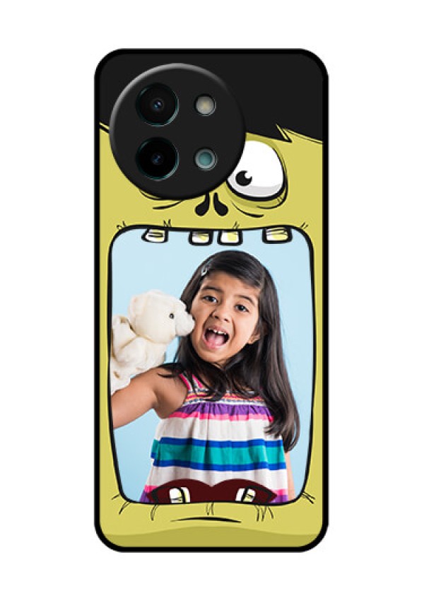 Vivo Y58 5G Custom Glass Phone CaseCartoon Monster Back Case Design