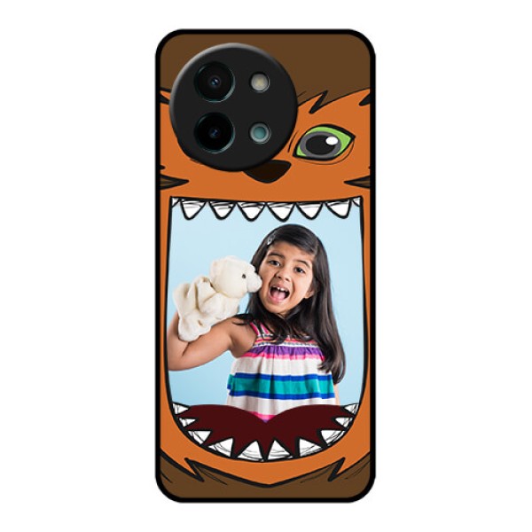 Vivo Y58 5G Custom Glass Phone CaseOwl Monster Back Case Design Vivo Y58 5G Custom Glass Phone CaseOwl Monster Back Case Design