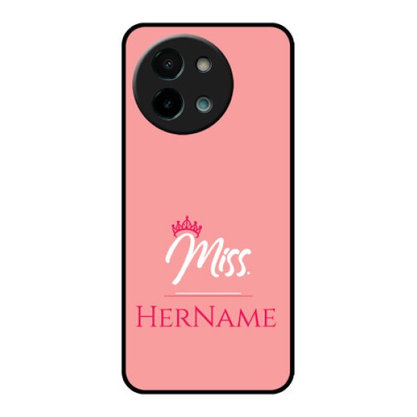 Vivo Y58 5G Custom Glass Phone CaseMrs With Name Design