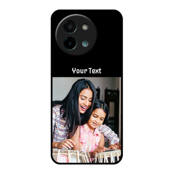 Vivo Y58 5G Custom Glass Phone CasePhoto With Name Design