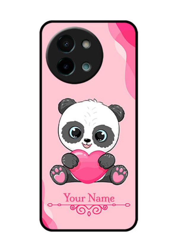 Vivo Y58 5G Custom Glass Phone CaseCute Panda Design
