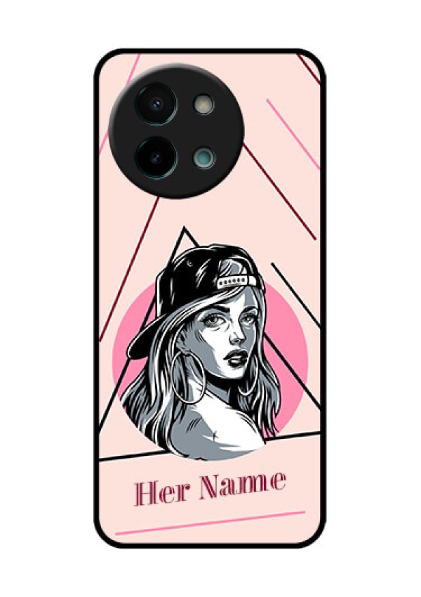 Vivo Y58 5G Custom Glass Phone CaseRockstar Girl Design