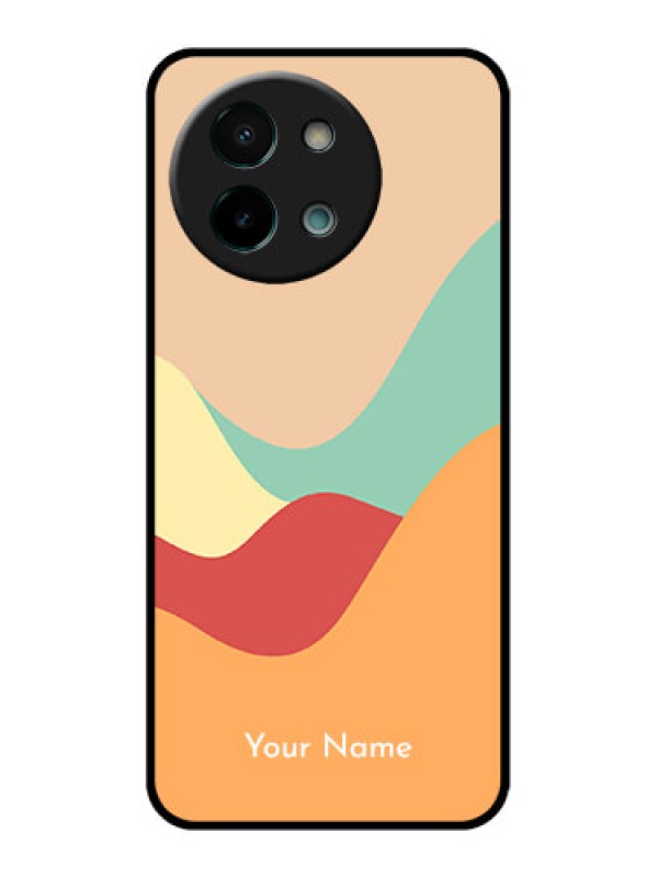 Custom Vivo Y58 5G Custom Glass Phone CaseOcean Waves Multi - Colour Design