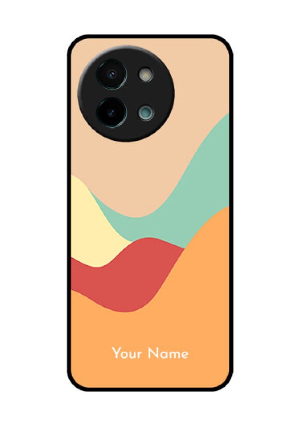 Vivo Y58 5G Custom Glass Phone CaseOcean Waves Multi - Colour Design
