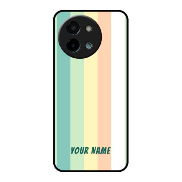 Vivo Y58 5G Custom Glass Phone CaseMulti - Colour Stripes Design Vivo Y58 5G Custom Glass Phone CaseMulti - Colour Stripes Design