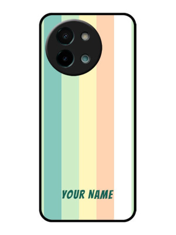 Custom Vivo Y58 5G Custom Glass Phone CaseMulti - Colour Stripes Design