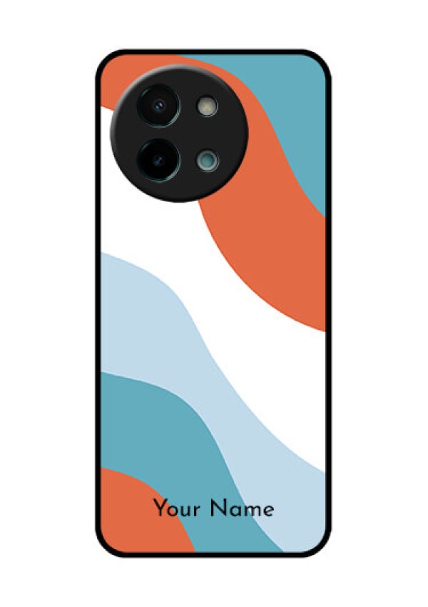 Vivo Y58 5G Custom Glass Phone CaseColoured Waves Design