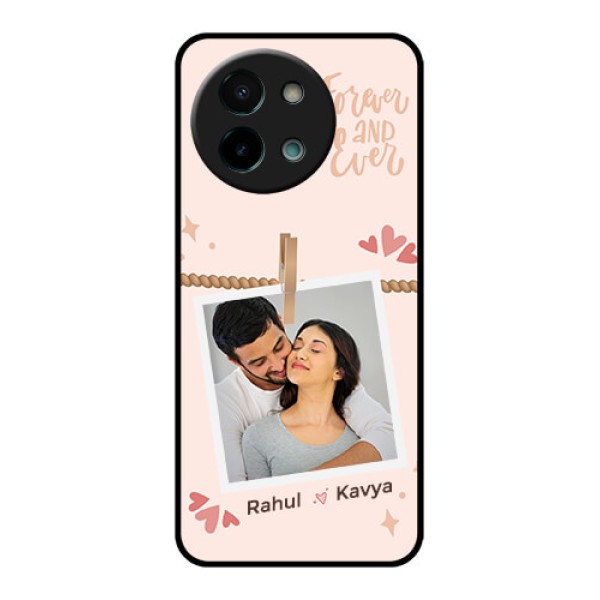 Vivo Y58 5G Custom Glass Phone CaseForever And Ever Love Design Vivo Y58 5G Custom Glass Phone CaseForever And Ever Love Design