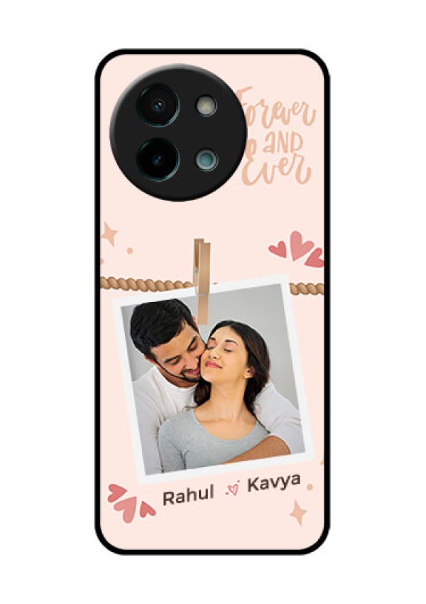 Vivo Y58 5G Custom Glass Phone CaseForever And Ever Love Design
