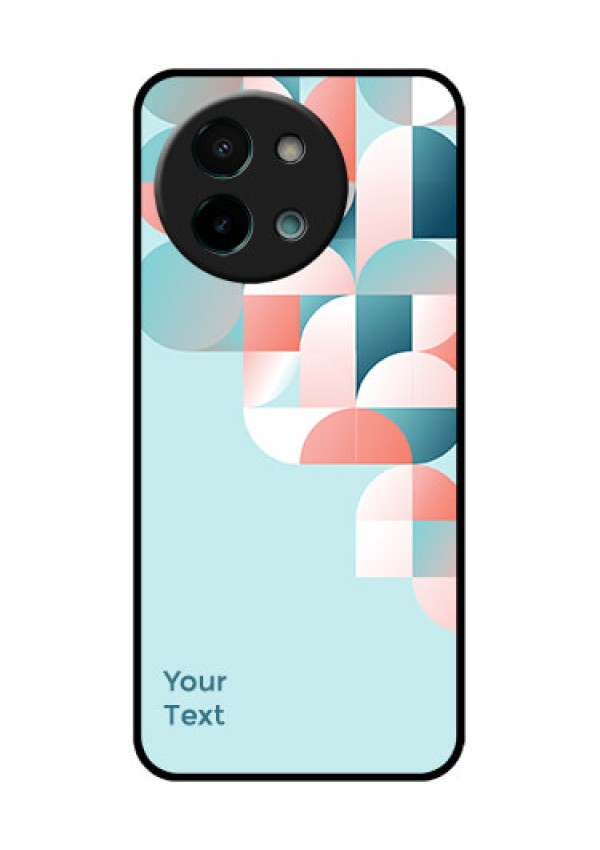 Vivo Y58 5G Custom Glass Phone CaseStylish Semi - Circle Pattern Design