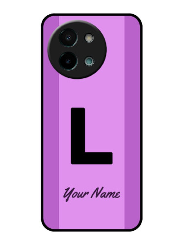 Custom Vivo Y58 5G Custom Glass Phone CaseTricolor Custom Text Design