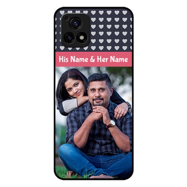 Vivo Y72 5G Custom Glass Mobile Case - Love Symbols Design Vivo Y72 5G Custom Glass Mobile Case - Love Symbols Design