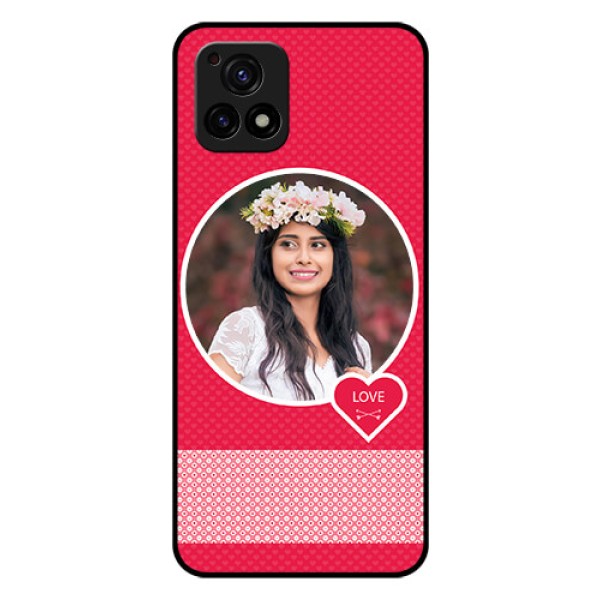 Vivo Y72 5G Personalised Glass Phone Case - Pink Pattern Design Vivo Y72 5G Personalised Glass Phone Case - Pink Pattern Design