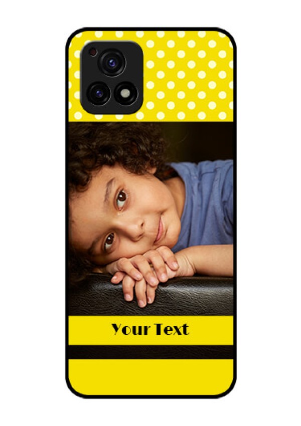 Vivo Y72 5G Custom Glass Phone Case - Bright Yellow Case Design