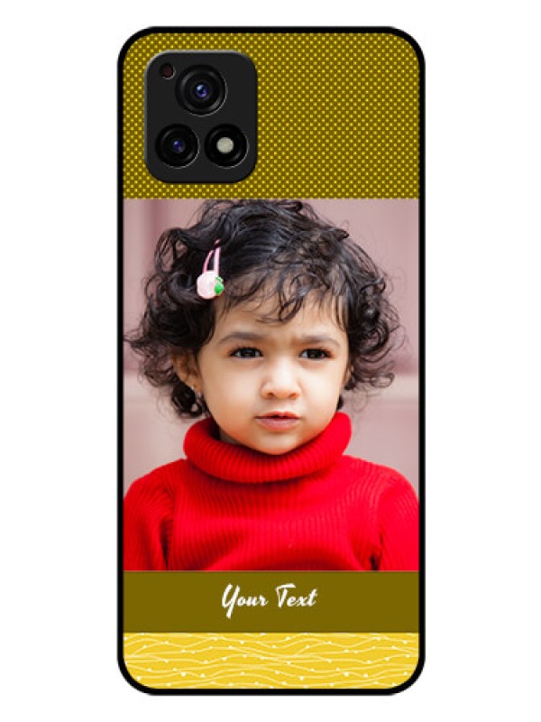 Custom Vivo Y72 5G Custom Glass Phone Case - Simple Green Color Design