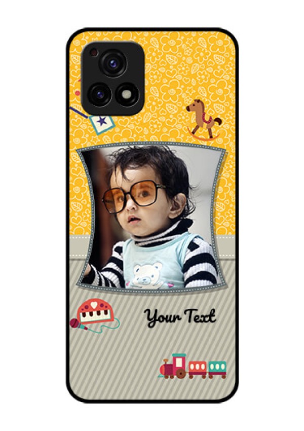 Vivo Y72 5G Personalized Glass Phone Case - Baby Picture Upload Design