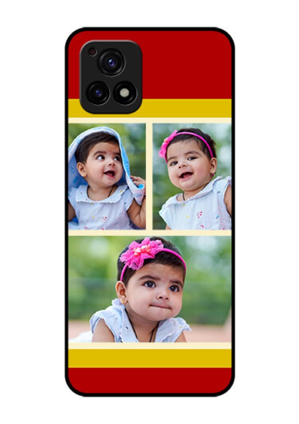 Vivo Y72 5G Custom Glass Mobile Case - Multiple Pic Upload Design