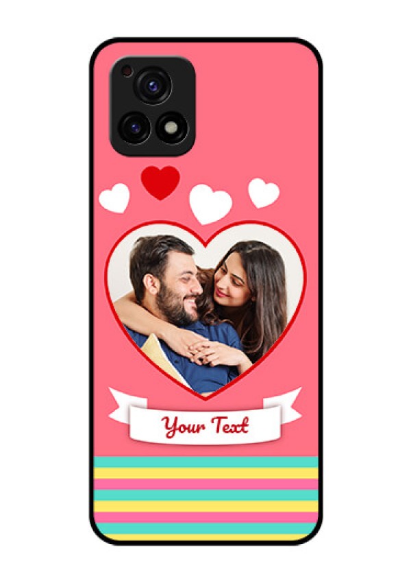 Vivo Y72 5G Photo Printing on Glass Case - Love Doodle Design