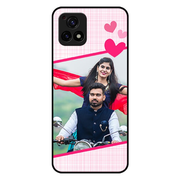 Vivo Y72 5G Custom Glass Phone Case - Love Shape Heart Design Vivo Y72 5G Custom Glass Phone Case - Love Shape Heart Design