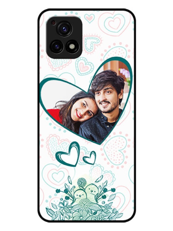 Custom Vivo Y72 5G Photo Printing on Glass Case - Premium Couple Design