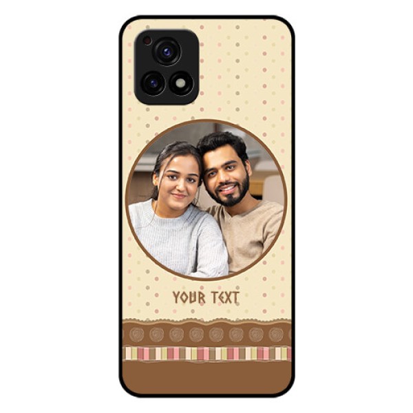 Vivo Y72 5G Custom Glass Mobile Case - Brown Dotted Mobile Case Design Vivo Y72 5G Custom Glass Mobile Case - Brown Dotted Mobile Case Design