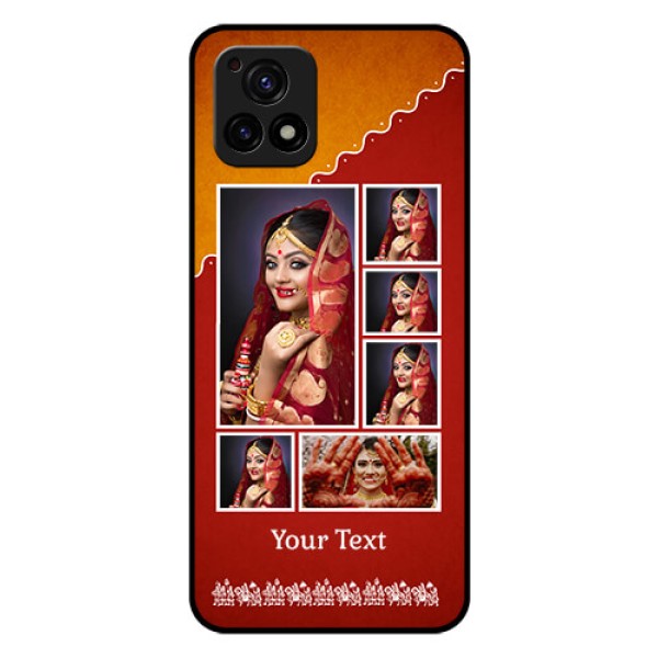 Vivo Y72 5G Personalized Glass Phone Case - Wedding Pic Upload Design Vivo Y72 5G Personalized Glass Phone Case - Wedding Pic Upload Design