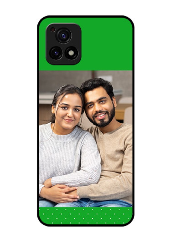 Vivo Y72 5G Personalized Glass Phone Case - Green Pattern Design