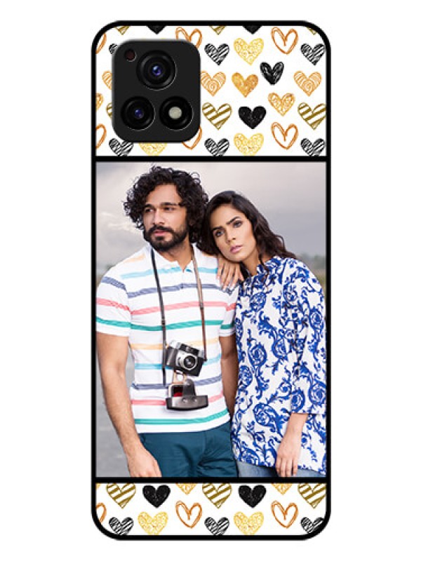 Custom Vivo Y72 5G Photo Printing on Glass Case - Love Symbol Design