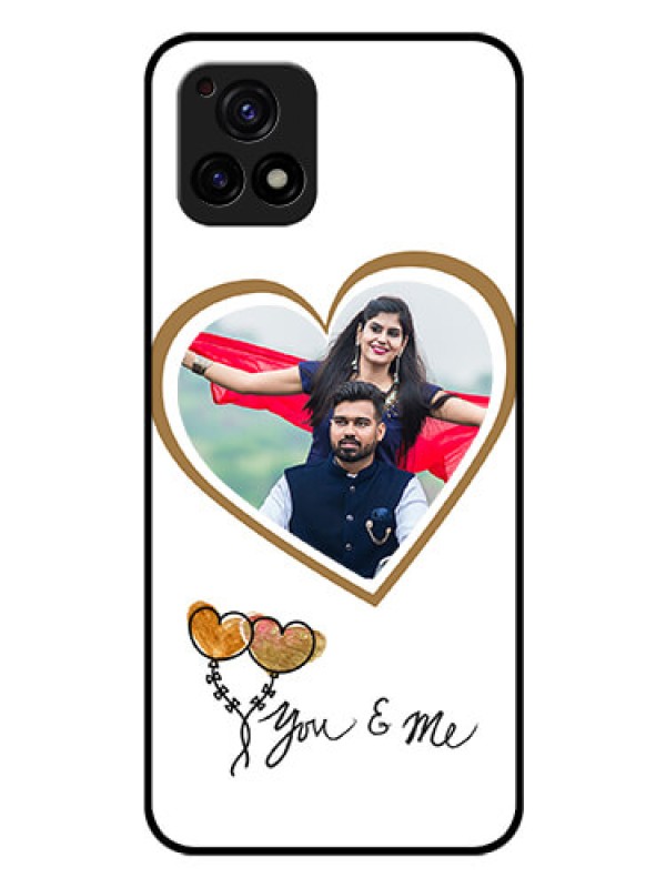 Custom Vivo Y72 5G Custom Glass Mobile Case - You & Me Design