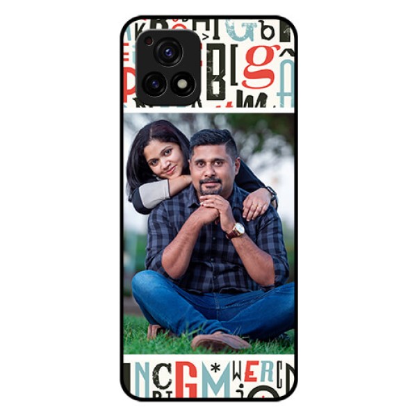 Vivo Y72 5G Personalized Glass Phone Case - Alphabet Design