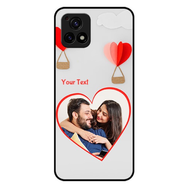 Vivo Y72 5G Custom Glass Mobile Case - Parachute Love Design
