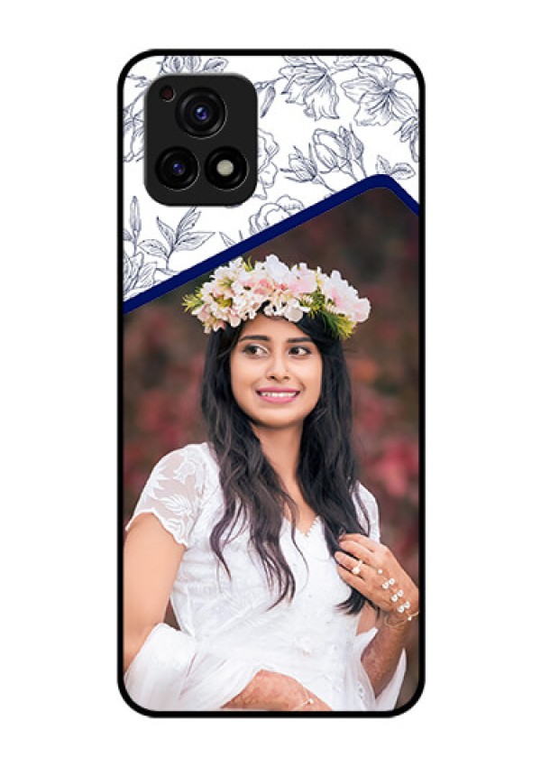 Vivo Y72 5G Personalized Glass Phone Case - Premium Floral Design