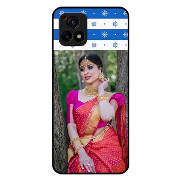 Vivo Y72 5G Photo Printing on Glass Case - Snow Pattern Design
