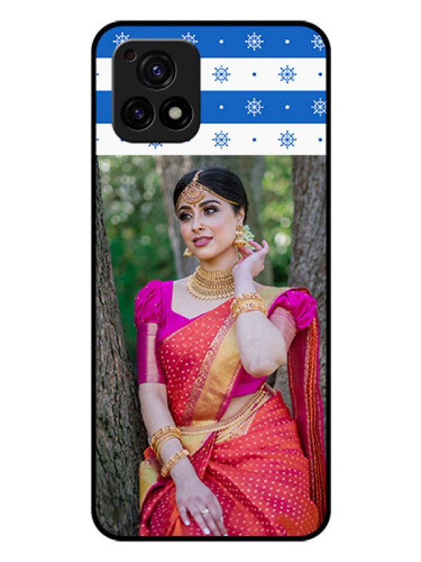 Custom Vivo Y72 5G Photo Printing on Glass Case - Snow Pattern Design