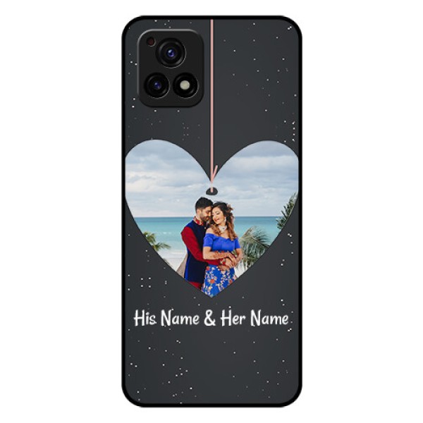 Vivo Y72 5G Custom Glass Phone Case - Hanging Heart Design