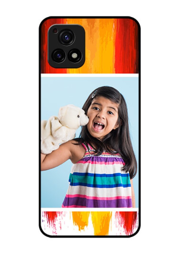 Vivo Y72 5G Personalized Glass Phone Case - Multi Color Design