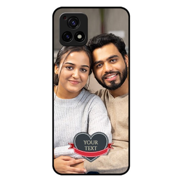 Vivo Y72 5G Custom Glass Phone Case - Just Married Couple Design