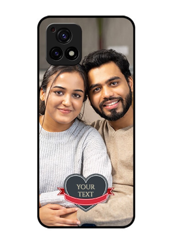 Vivo Y72 5G Custom Glass Phone Case - Just Married Couple Design