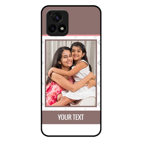 Vivo Y72 5G Photo Printing on Glass Case - Simple Diamond Design